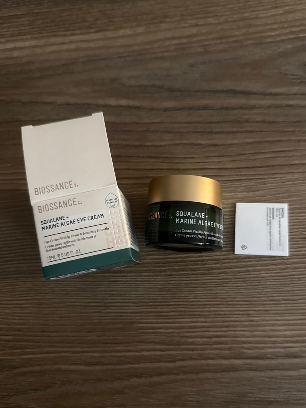 New biossance Squalane + Marine Algae Eye Cream
